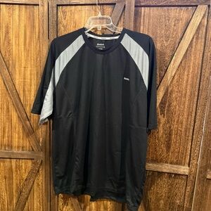 Reebok Men's Black and Gray Short Sleeve Tee 3XL